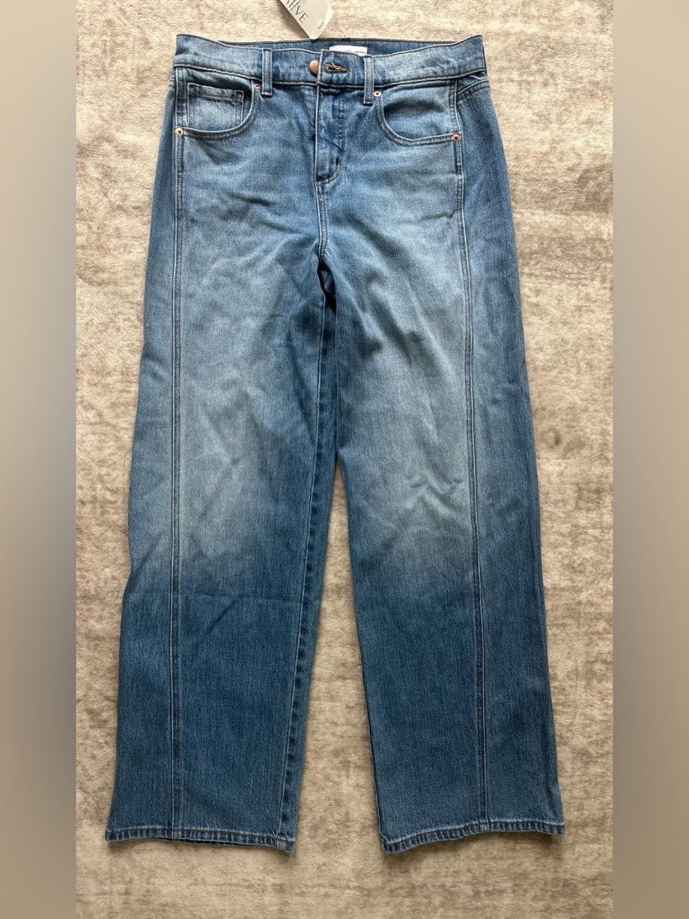 NWT EVEREVE Women's Ever Vintage Seamed Wide Leg Jeans size 28 - Picture 4 of 5